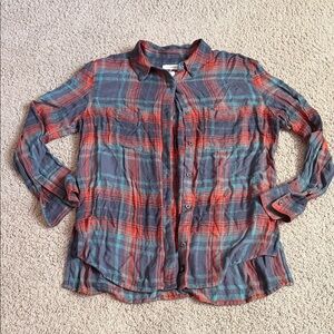 Treasure & Bond-Plaid Button-Up Shirt